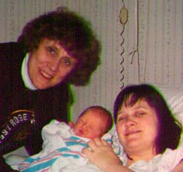 Grandma Karen, Kyle, and Elizabeth