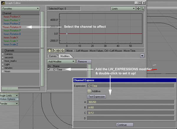 setting up expressions