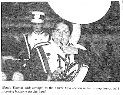 Wendy Tuting Her Own Horn. . . .  Northside High School 1993