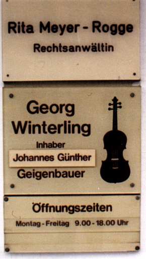 Johannes Gnther, Geigenbauer