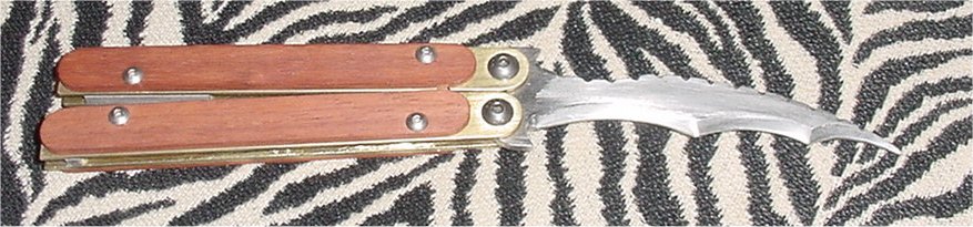 Paduak Handles - Semi-Wavy Blade