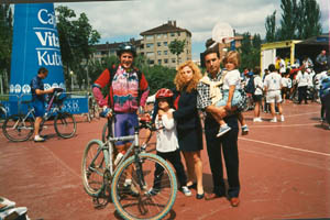 Con mis amigos de Linares (Jaen) despues de hacer la Gasteiz en bici