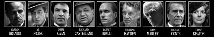 The cast of The Godfather Part I