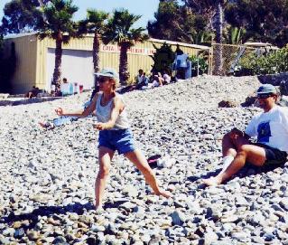 Kristie skipping stones