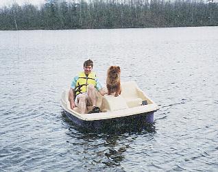 Tori and me paddling