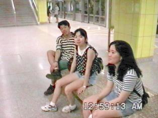 Waiting for the MRT (train/subway)