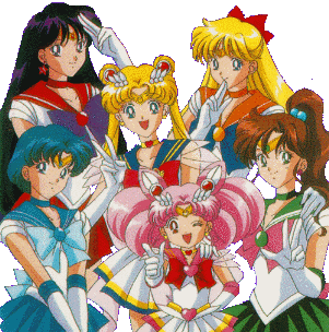 sailor moon group picture