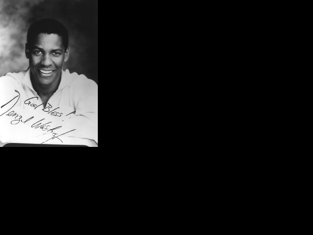 Denzel Washington before the morphing...