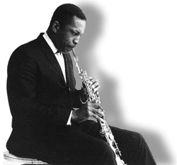 Trane playing on sax