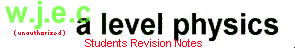 W.J.E.C A level physics revision