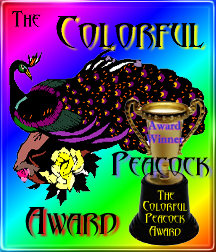 Colorful Peacock Award