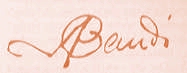 Antoni Gaudi Signature.