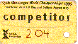 (competitor ID tag)