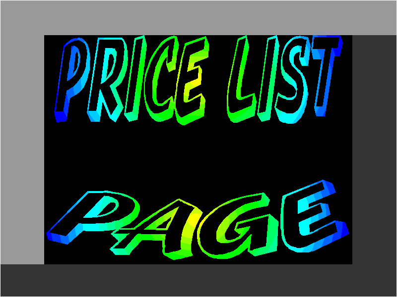 PRICE LIST PAGE