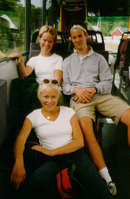 Rannveig, Alex and Ellen - summer 1998