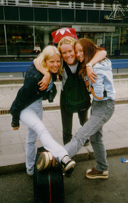 Merete, Rannveig and myself - summer 1998