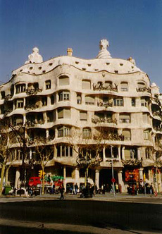 Casa Mil (better known as la Pedrera) in Passeig de Gracia