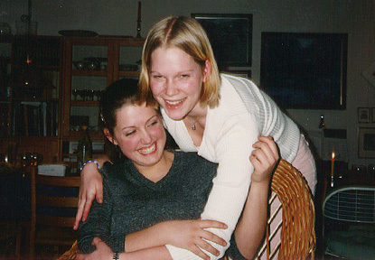 Gina and Helene - winter 1999