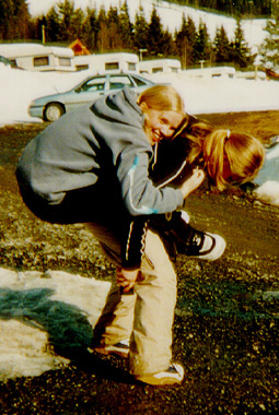 Merete and Gina - Easter 1999