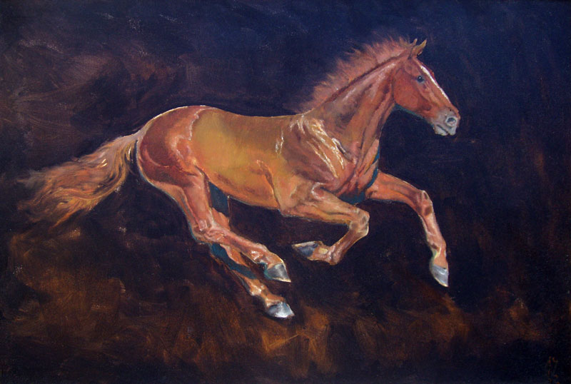 Golden horse