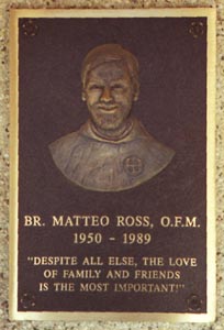 Matteo's plaque