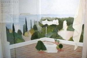 view of corner of the hall showing use of perspectives