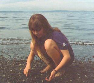 Kayla on the beach