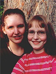 Kayla and her sister Laura