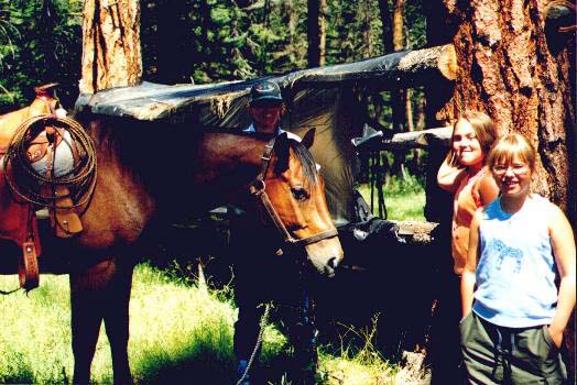 Cami and Krista and a horse (duh)