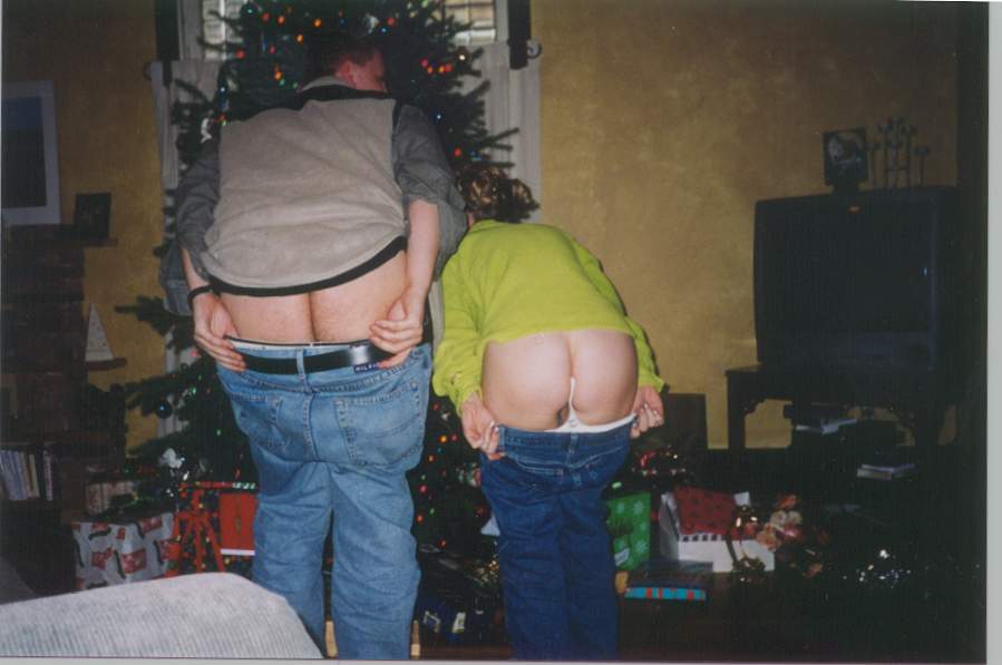 A typical family moment at Christmas.