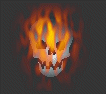 skull on fire