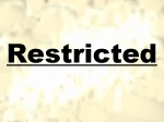 restricted by order of CEC