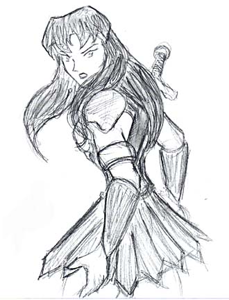 Xena Sketch #1