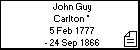 John Guy Carlton *