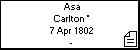 Asa Carlton *