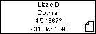 Lizzie D. Cothran