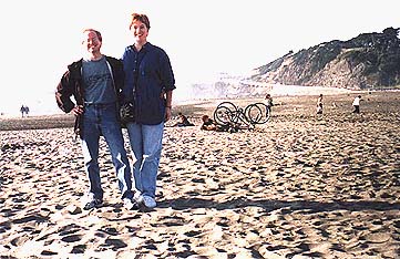 Jer and Heather at the beach