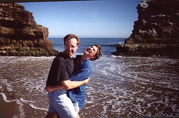 Heather & Greg at Natural Bridges... our favorite beach