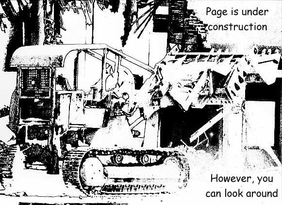 solarised image of a bulldozer