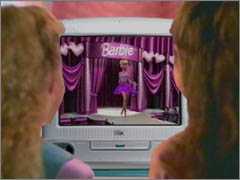 Barbie LOVES her iMac!