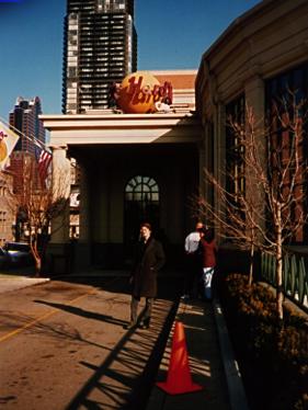 me in front of the chicago doors