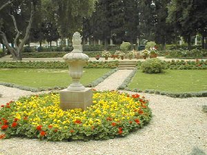 The resting place (in the background)