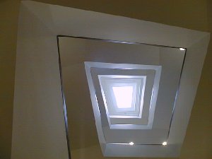 Skylight over stairs