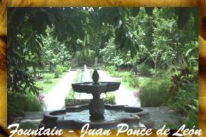 Fountain at Casa Blanca Residence of Juan Ponce de Leon