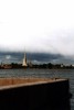 St. Petersburg, view to Petropavlov's fortress, Russia, 1998