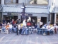 People eating outside of Church Street Tavern.  Click to enlarge.