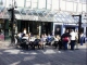 People drinking outside of Uncommon Grounds. Click to enlarge.