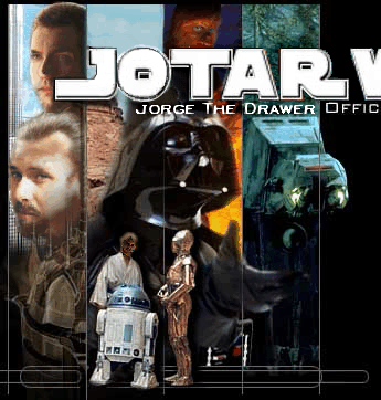 Collage with scenes from Jotar Wars ...er Movies?