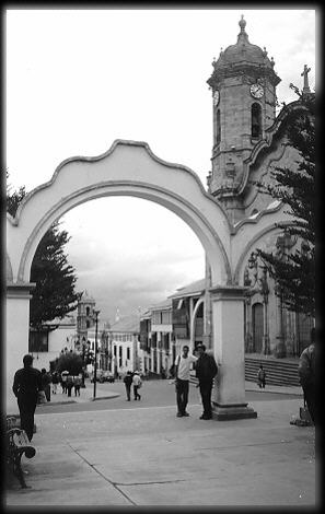 Principal square... cathedral behind