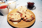 Serving pupusas